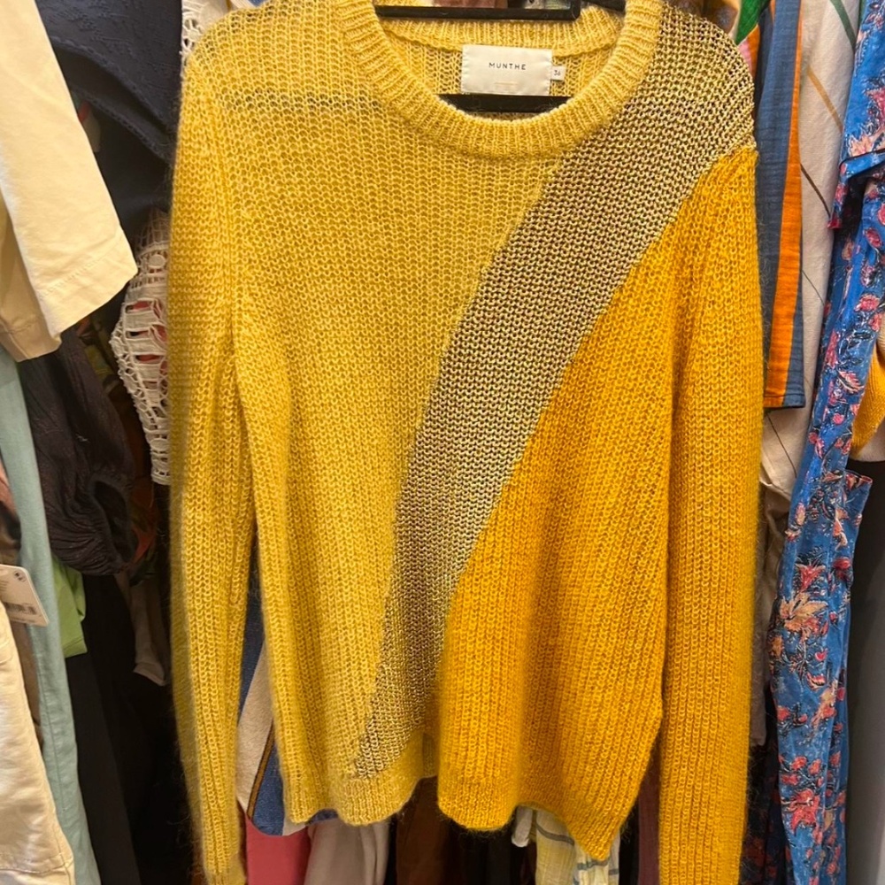 Munthe yellow gold sweater RRP $240
